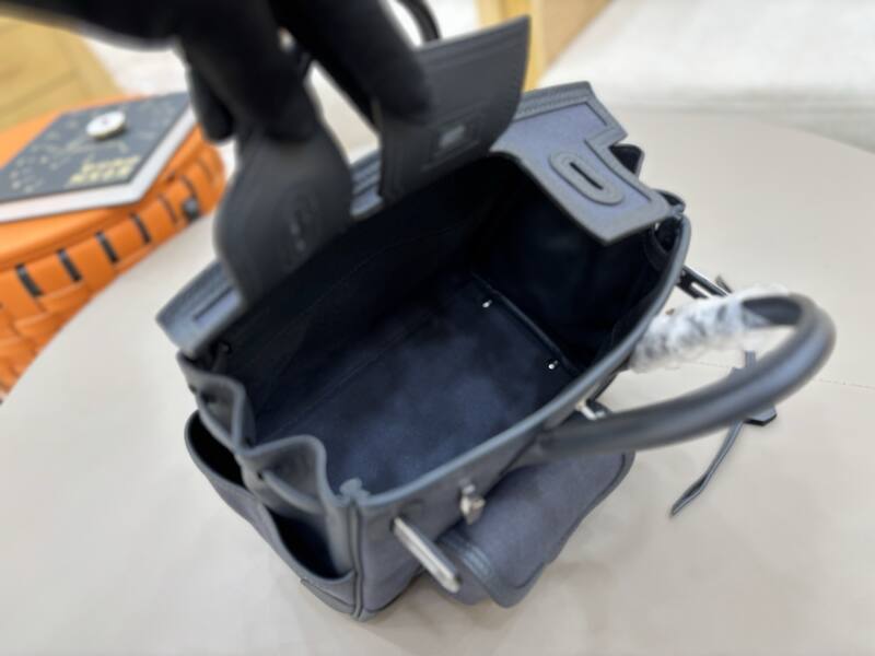 Hermes Cargo Birkin Navy canvas with leather trim everyday — Top Quality Replica