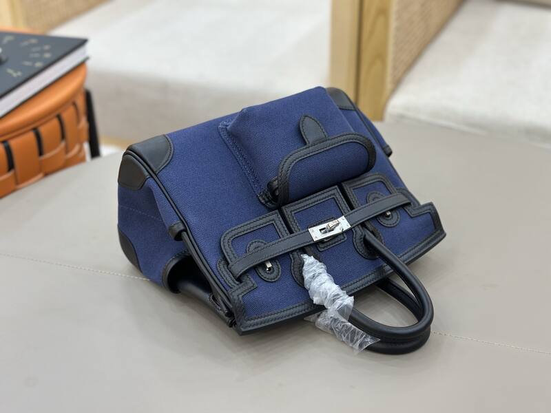 Hermes Cargo 25 Blue and Black everyday — AAA Quality Replica