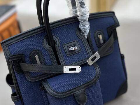 Hermes Cargo 25 Blue and Black 25cm everyday AAA Quality Replica