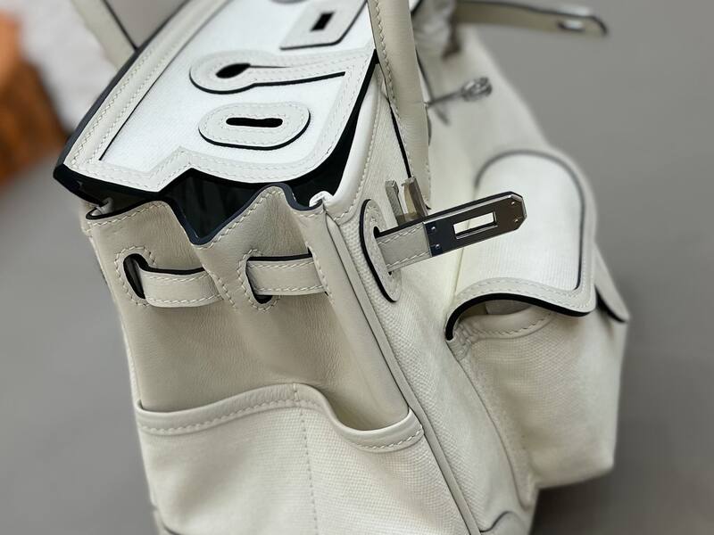 Hermes Cargo Birkin 25 White everyday — Premium Replica