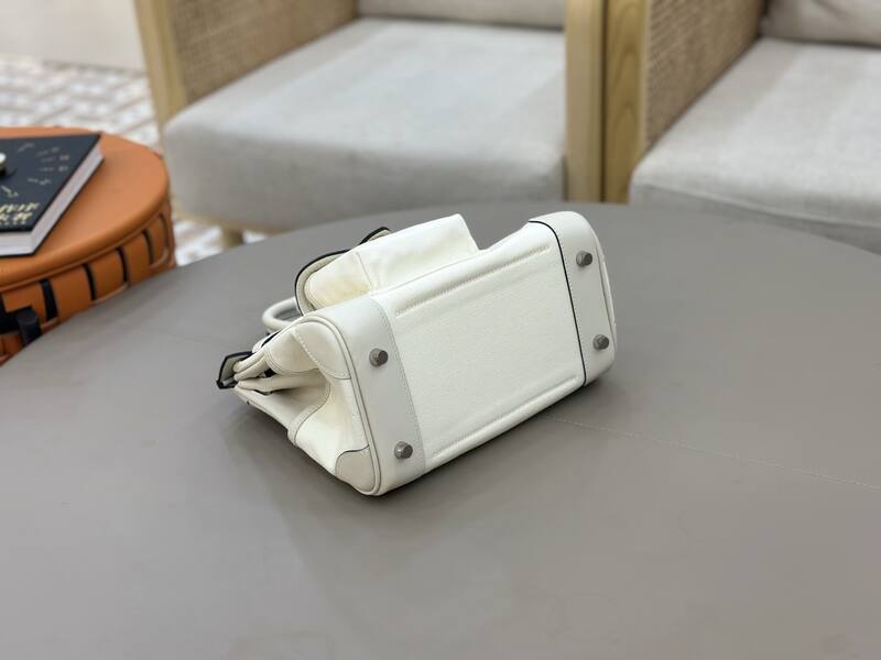 Hermes Cargo Birkin 25 White everyday — Premium Replica