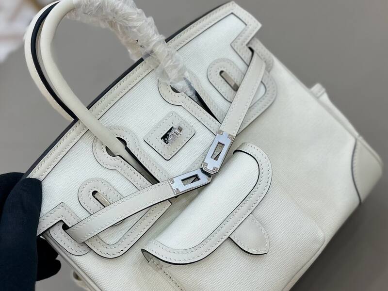Hermes Cargo Birkin 25 White everyday — Premium Replica