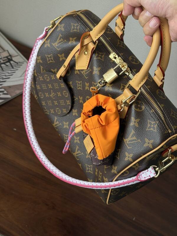 Louis Vuitton Speedy Soft 30 Blue Monogram Denim 30 everyday — Premium Replica