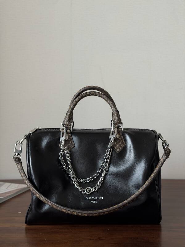 Louis Vuitton Speedy Soft 30 Blue Monogram Denim 30 everyday — Premium Replica