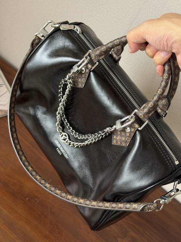 Louis Vuitton Speedy Soft 30 Blue Monogram Denim 30 everyday — Premium Replica
