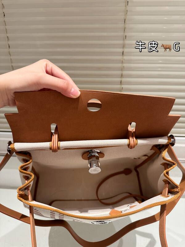 Hermes Herbag Beige and Tan everyday — 1:1 Replica