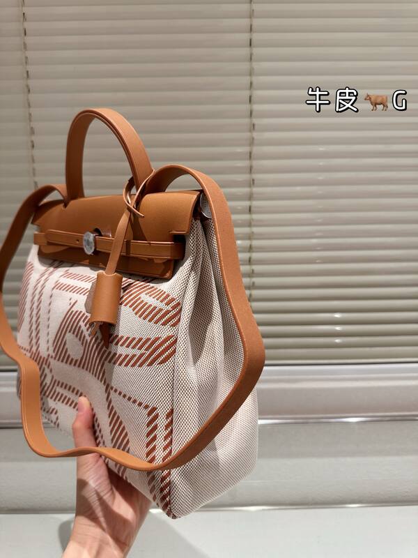 Hermes Herbag Beige and Tan everyday — 1:1 Replica
