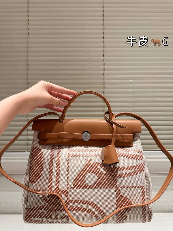 Hermes Herbag Beige and Tan everyday — 1:1 Replica