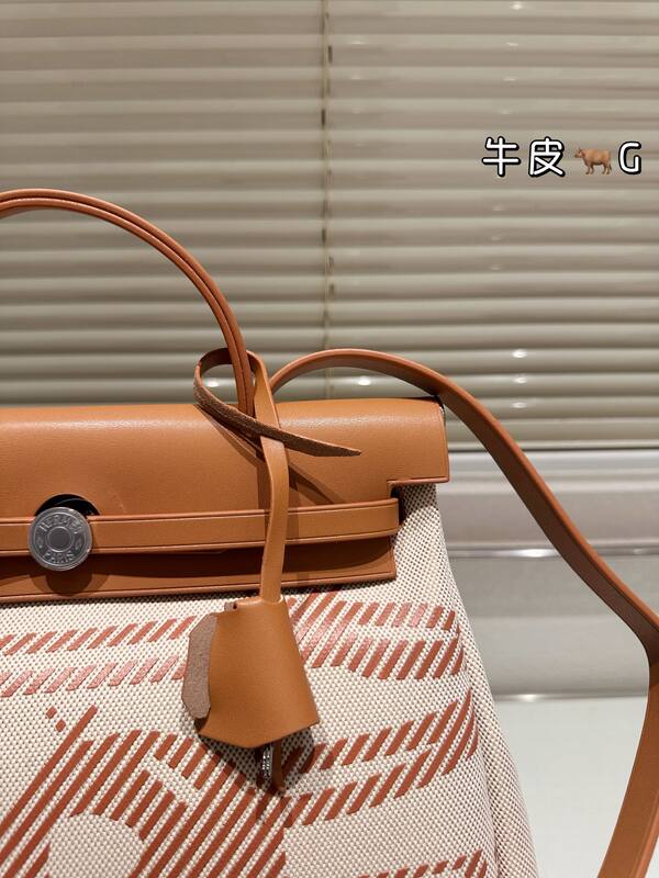 Hermes Herbag Beige and Tan everyday — 1:1 Replica