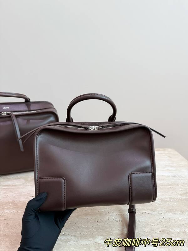 Loewe Amazona Dark brown leather shoulder — AAA Quality Replica