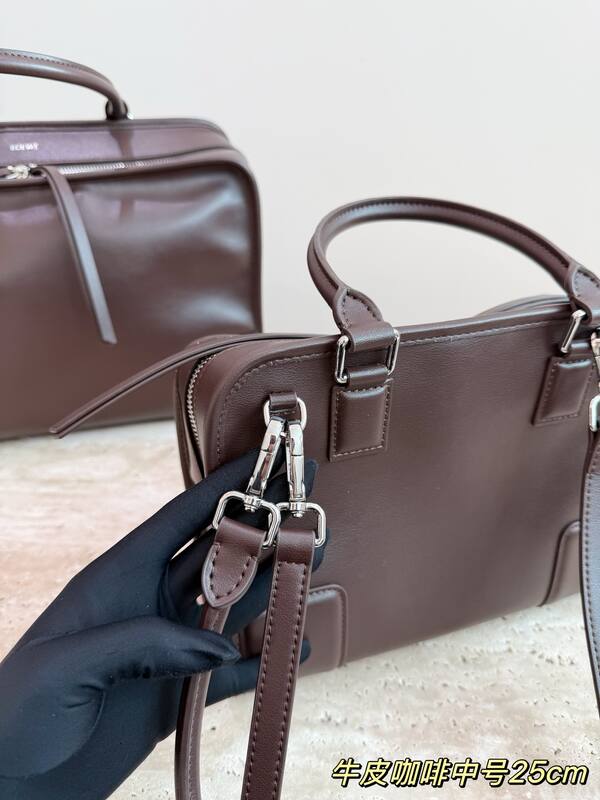 Loewe Amazona Dark brown leather shoulder — AAA Quality Replica
