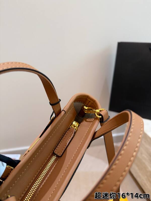 MCM Toni Cognac Visetos 16*14cm tote bag — AAA Quality Replica