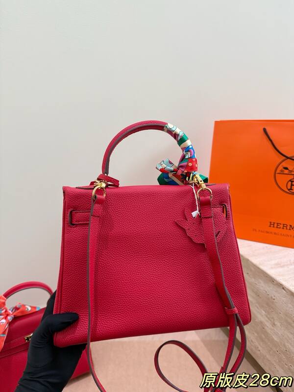 Hermes Kelly Red crossbody — 1:1 Replica