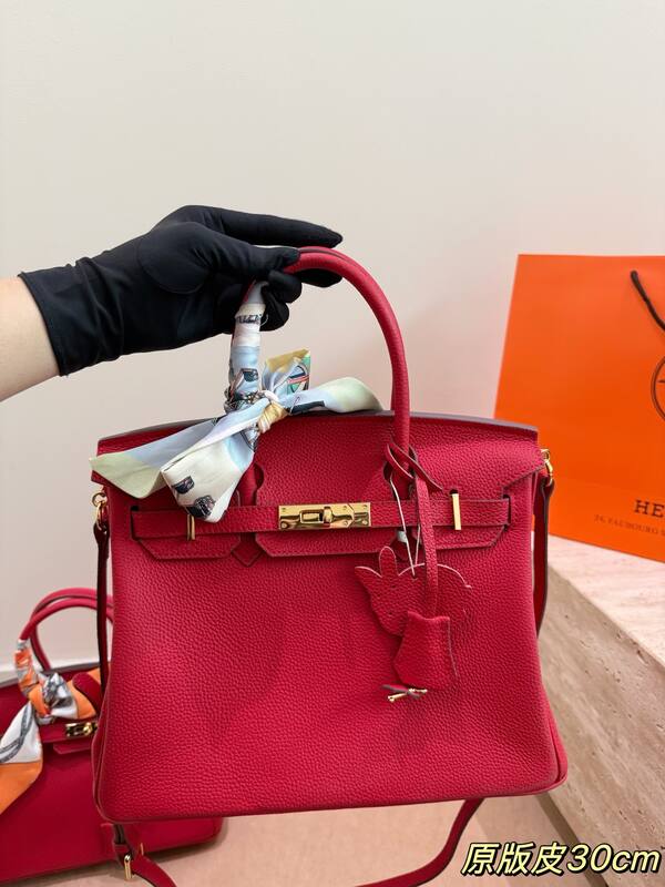 Hermes Birkin Red shoulder — Premium Replica