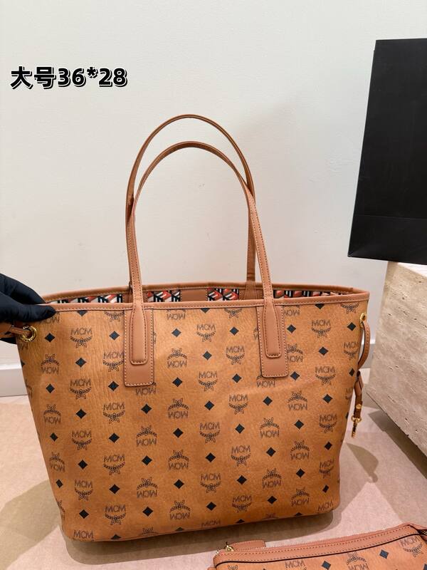 MCM Toni Cognac Visetos small 29*25cm tote — AAA Quality Replica