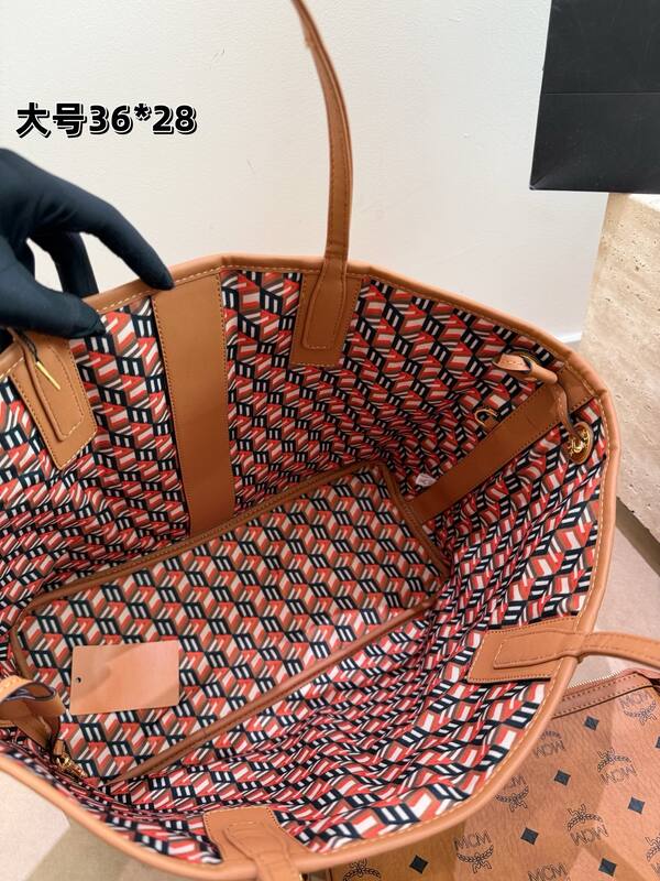 MCM Toni Cognac Visetos small 29*25cm tote — AAA Quality Replica