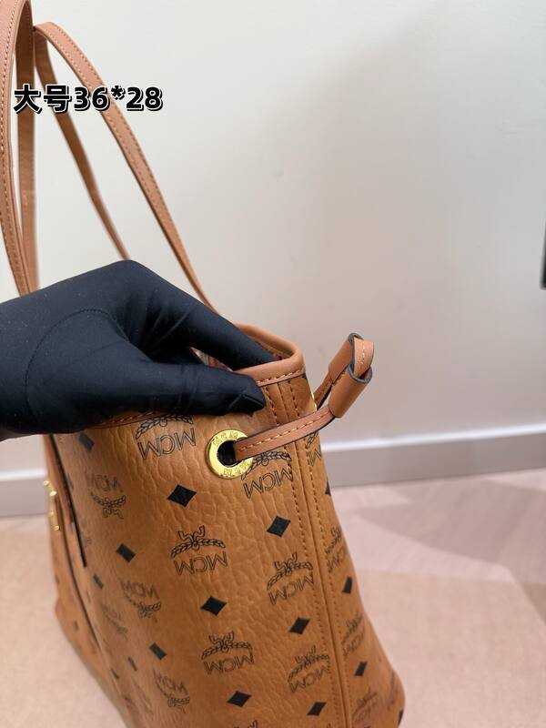 MCM Toni Cognac Visetos small 29*25cm tote — AAA Quality Replica