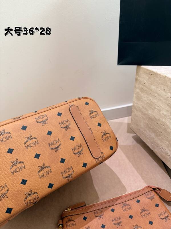MCM Toni Cognac Visetos small 29*25cm tote — AAA Quality Replica
