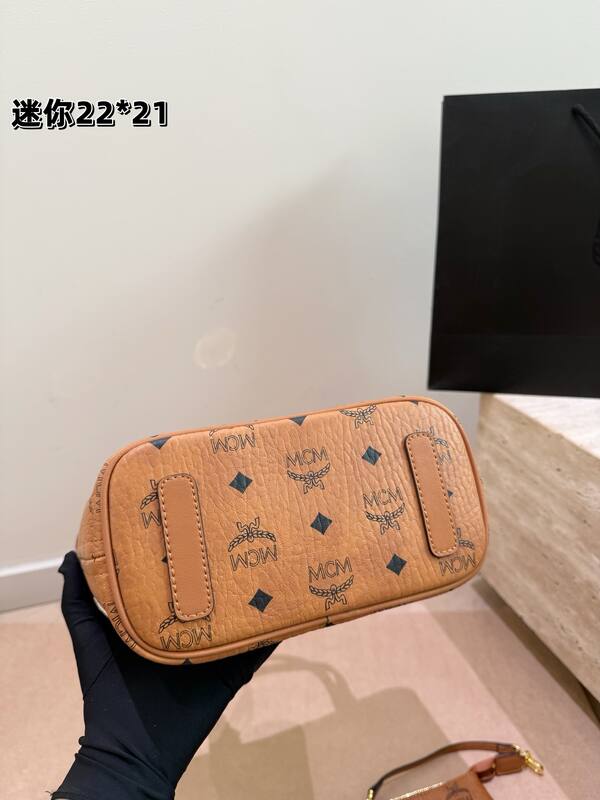 MCM Toni Cognac Visetos mini tote — Top Quality Replica