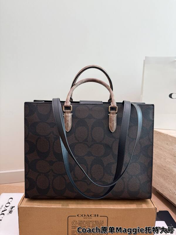 Coach Monogram 40x30x16cm shoulder bag — 1:1 Replica