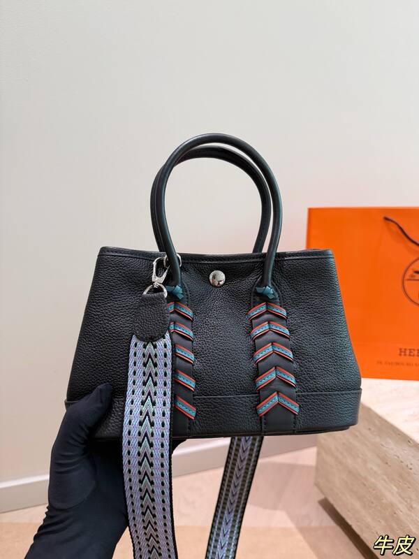 Hermes Garden Party Black leather tote — 1:1 Replica