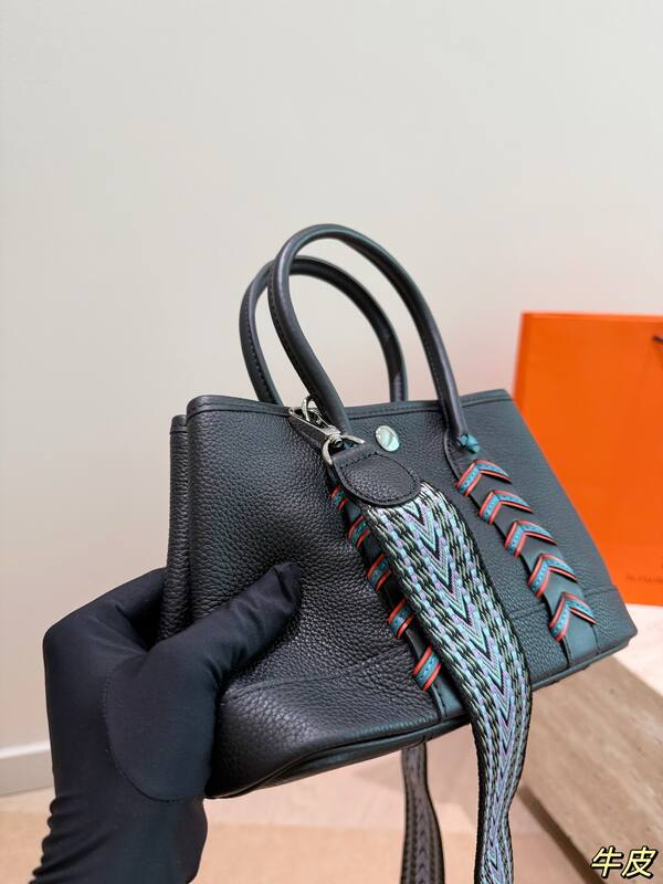 Hermes Garden Party Black leather tote — 1:1 Replica