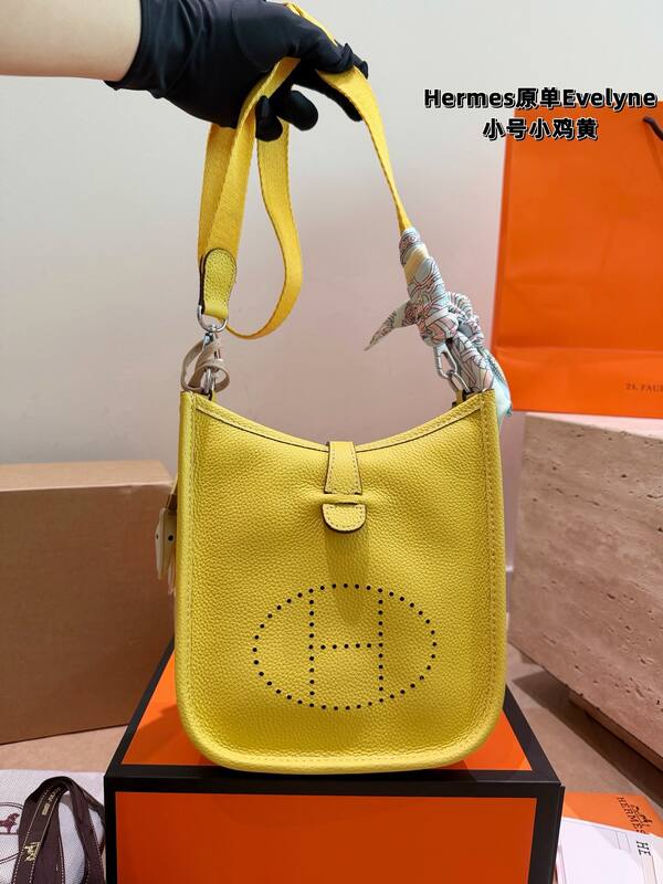 Hermes Evelyne Yellow small crossbody — 1:1 Replica