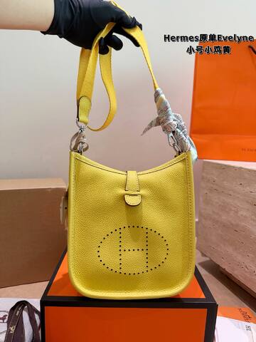 Hermes Evelyne Yellow small crossbody 1 1 Replica
