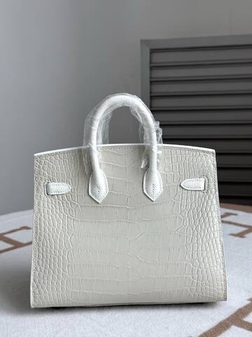 Hermes Birkin White crocodile 20cm everyday Premium Replica