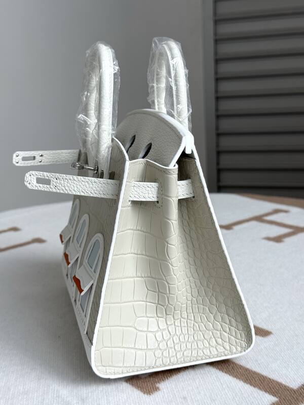 Hermes Birkin White crocodile everyday — Premium Replica