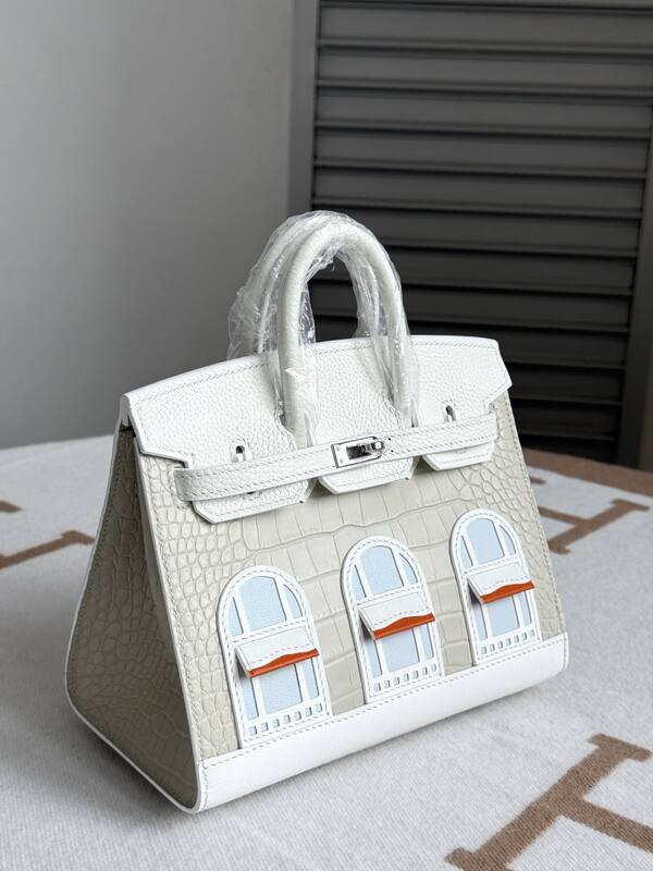 Hermes Birkin White crocodile everyday — Premium Replica