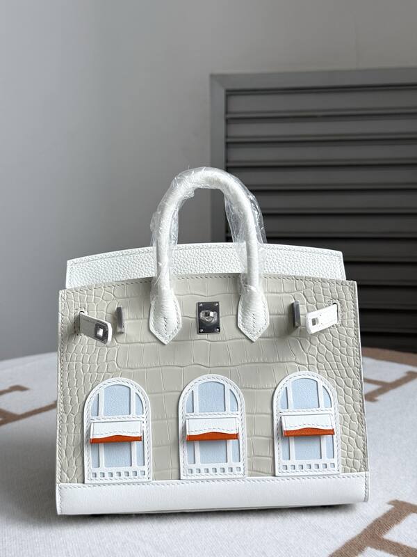 Hermes Birkin White crocodile everyday — Premium Replica