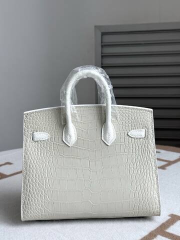 Hermes Birkin White crocodile 20cm handbag 1 1 Replica