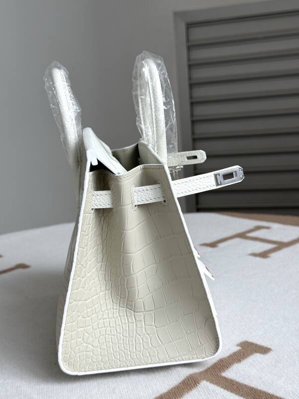 Hermes Birkin White crocodile work — 1:1 Replica