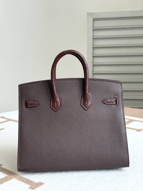 Hermes Birkin Burgundy Brown handbag — Premium Replica