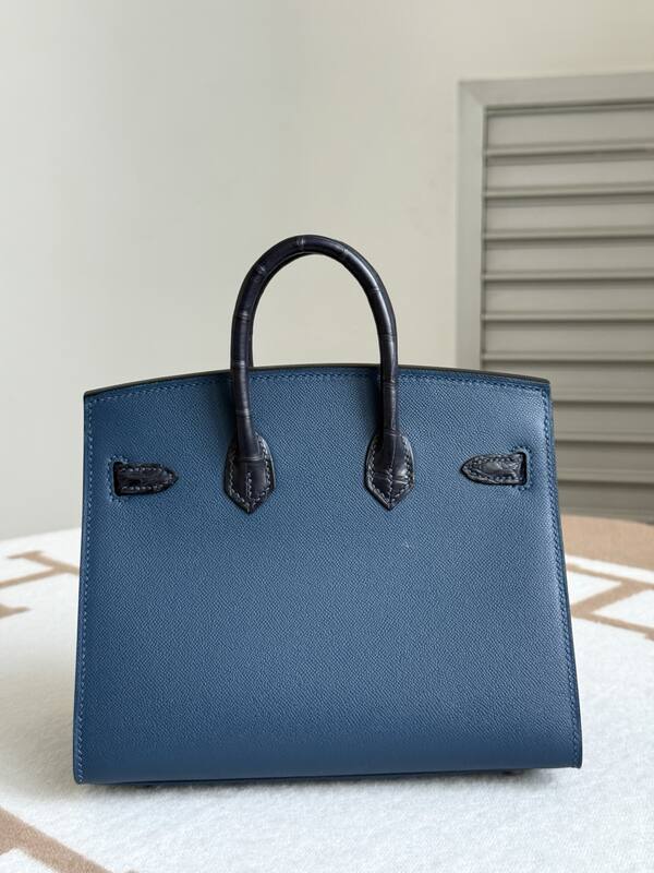Hermes Birkin 20 Blue and Black everyday — 1:1 Replica