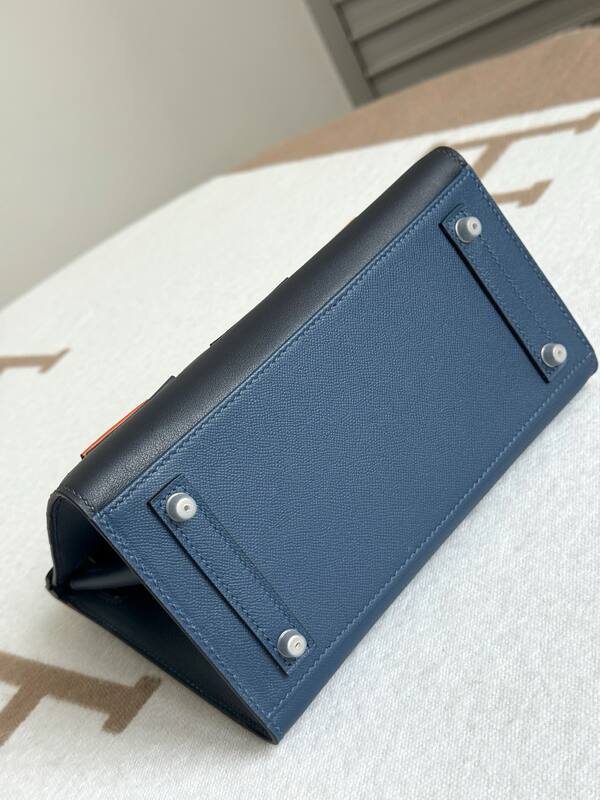 Hermes Birkin 20 Blue and Black everyday — 1:1 Replica
