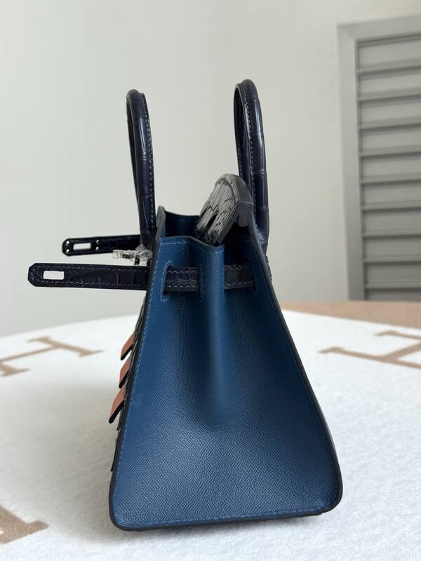 Hermes Birkin 20 Blue and Black everyday — 1:1 Replica