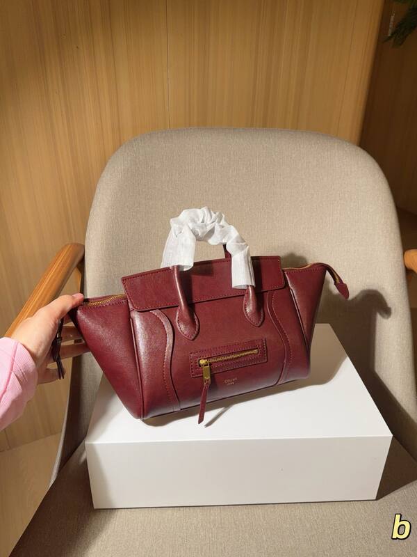 Celine Luggage Tan Brown Leather 27x20x12cm handbag handbag — Premium Replica