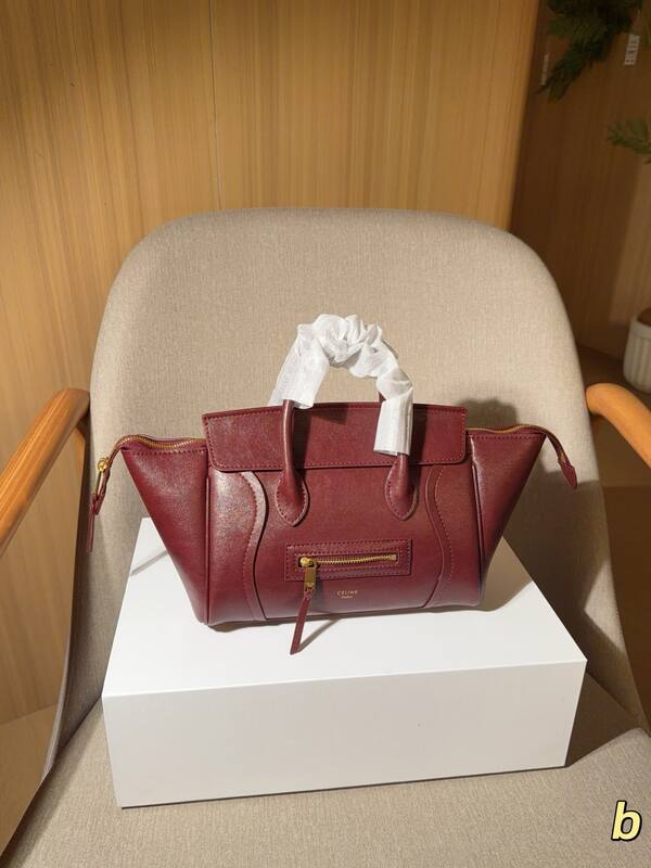 Celine Luggage Tan Brown Leather 27x20x12cm handbag handbag — Premium Replica