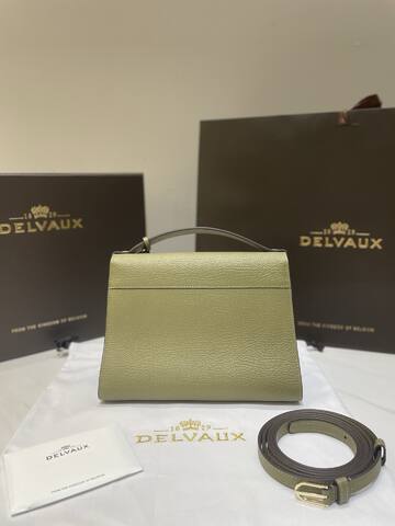 Delvaux Tempete Khaki Green crossbody 1 1 Replica