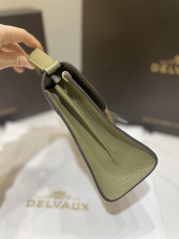 Delvaux Tempete Khaki Green crossbody — 1:1 Replica