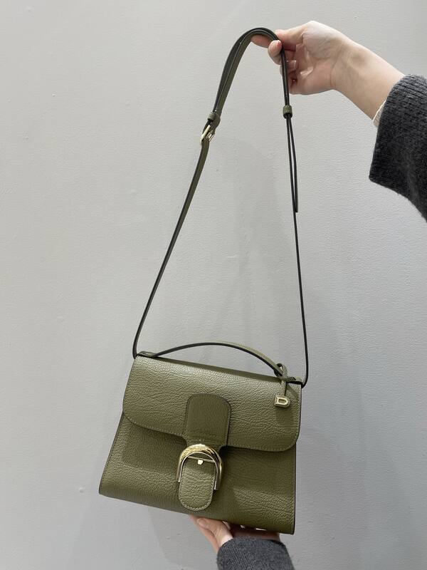 Delvaux Tempete Khaki Green crossbody — 1:1 Replica