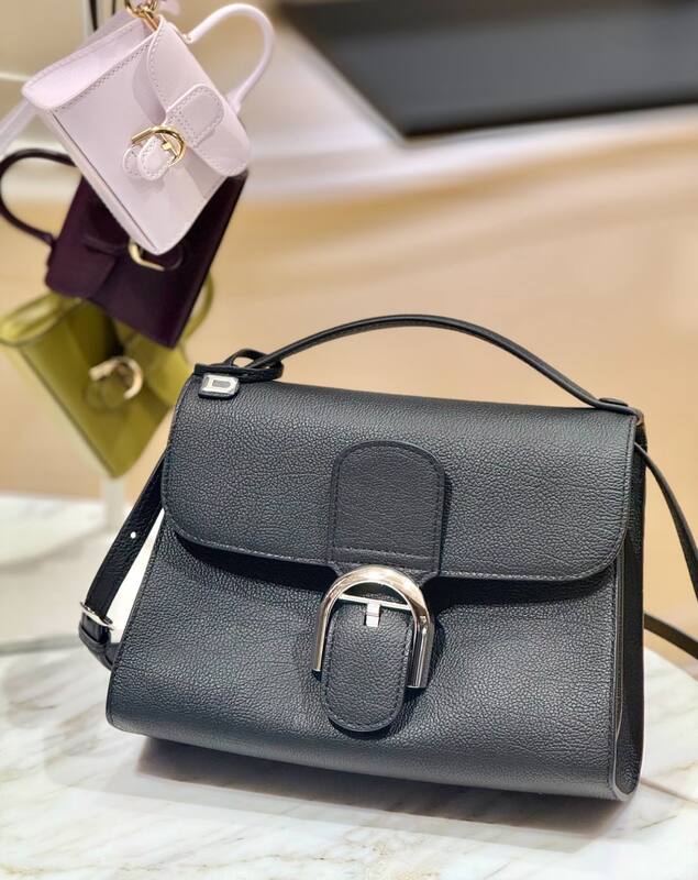 Delvaux Temp te Black top handle — 1:1 Replica