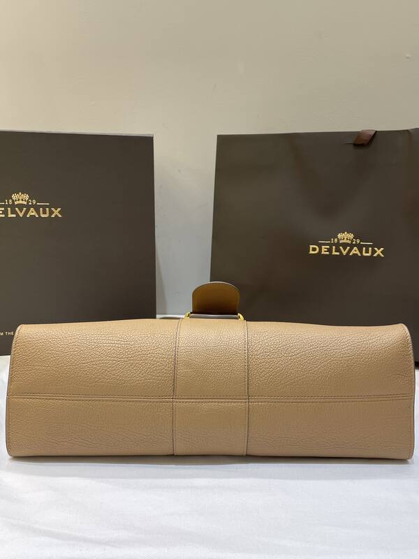 Delvaux Temp te Beige grained leather shoulder — AAA Quality Replica