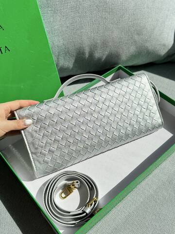 Bottega Veneta Silver shoulder bag Premium Replica