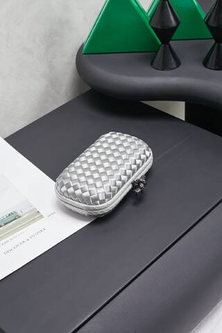 Bottega Veneta Silver shoulder bag Top Quality Replica