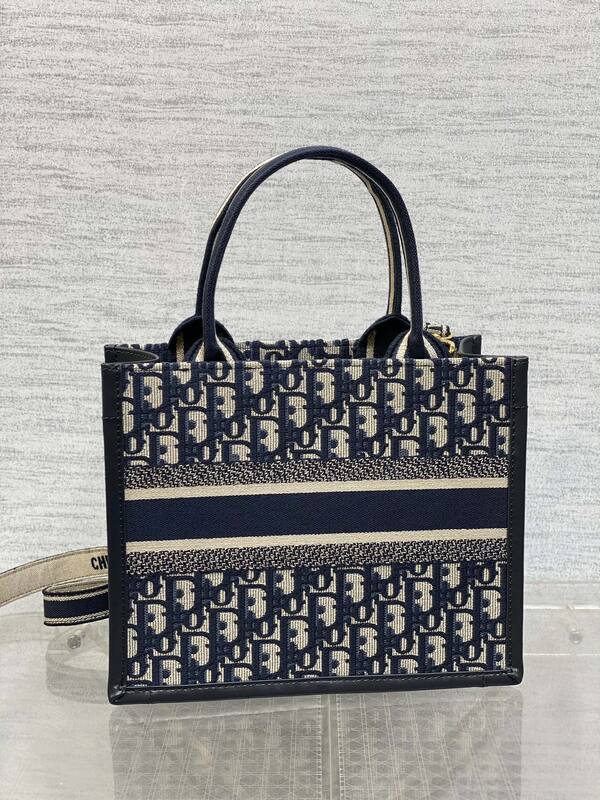Dior Book Tote Blue Oblique small — AAA Quality Replica