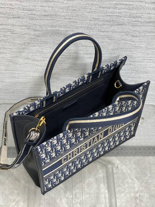 Dior Book Tote Blue Oblique — Top Quality Replica
