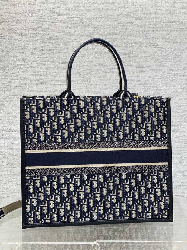 Dior Book Tote Blue Oblique — AAA Quality Replica